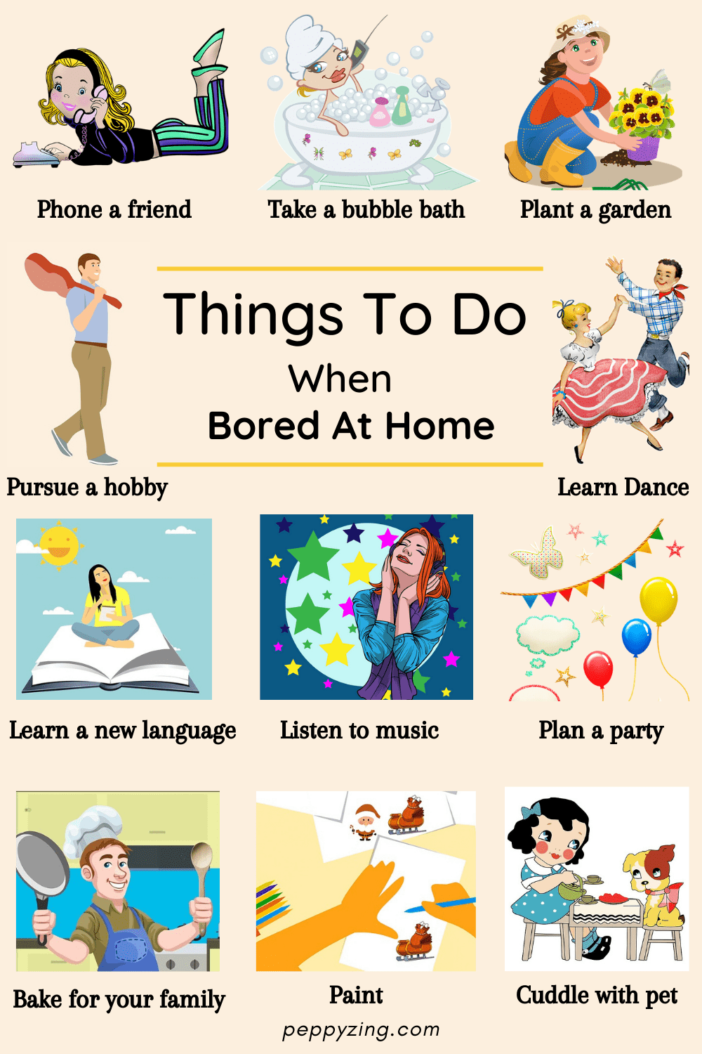 things to do when bored